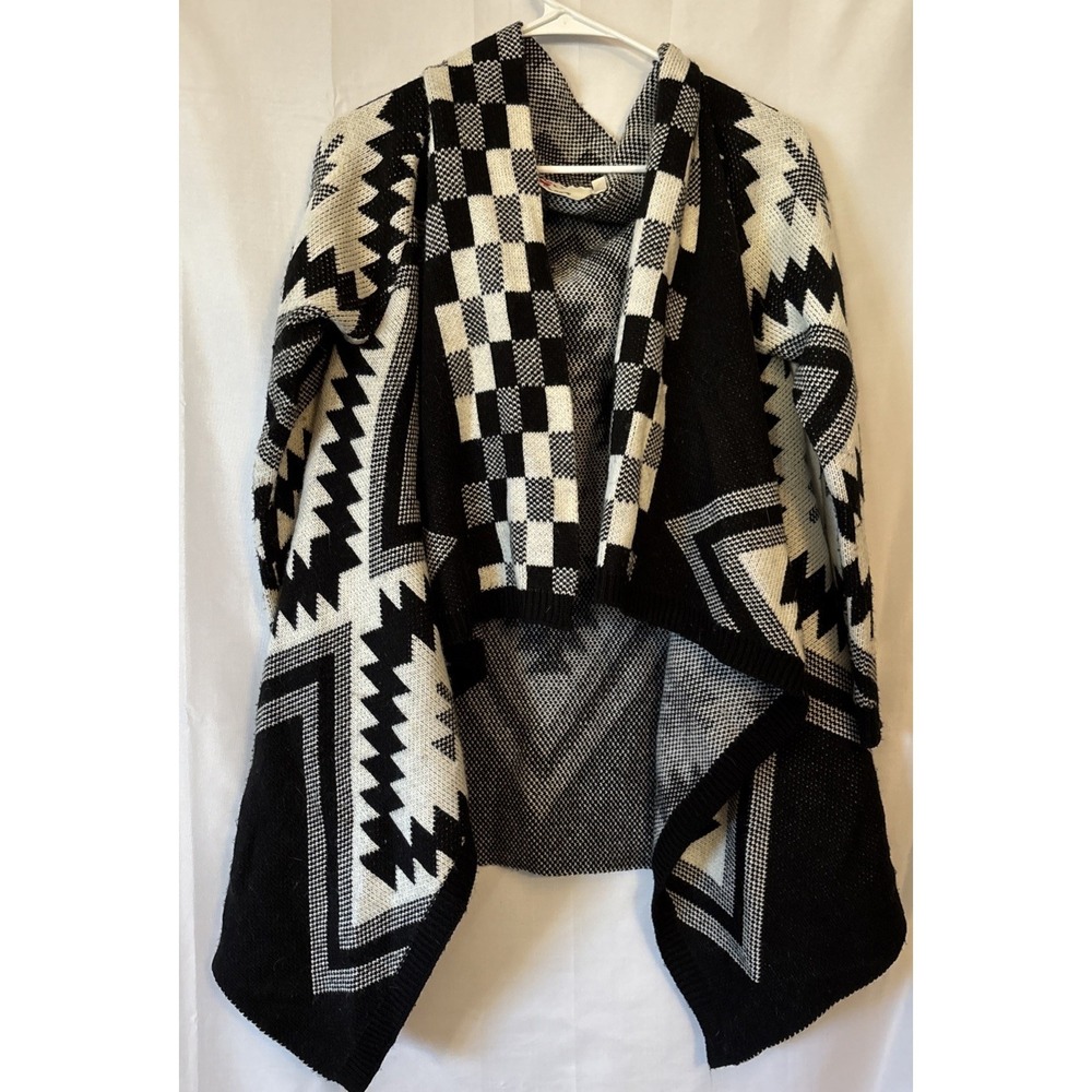 Snod Butterflies‎ Anthropologie Size LG Aztec Print Open Cardigan Sweater